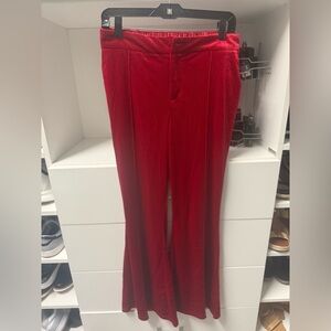 NWOT Oyrosy Vibrant Red Velvet Pants